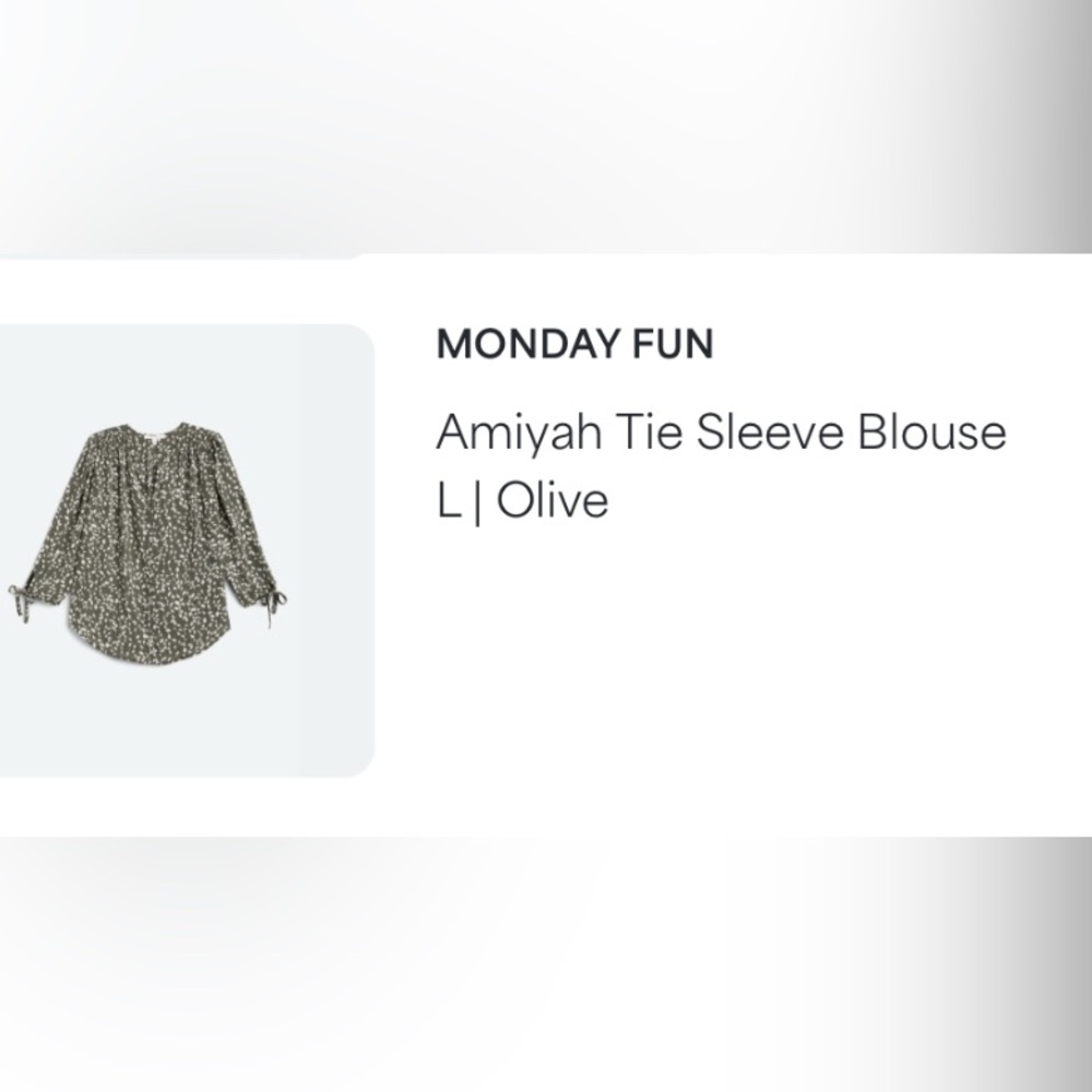 Chic Forest Green Leaf Pattern Blouse - image 2